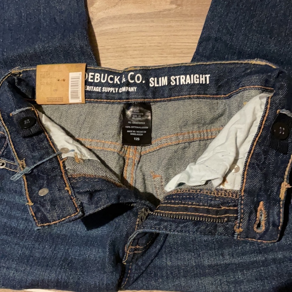 Roebuck & Co. boys' slim straight leg jeans 12S - Picture 3 of 8